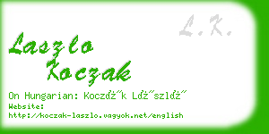 laszlo koczak business card